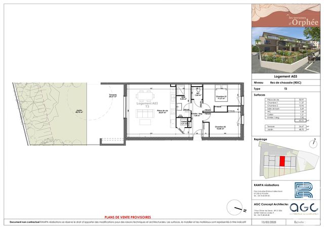 Appartement T3 à vendre - 3 pièces - 69.74 m2 - SAUZET - 26 - RHONE-ALPES - Century 21 Portes De Provence