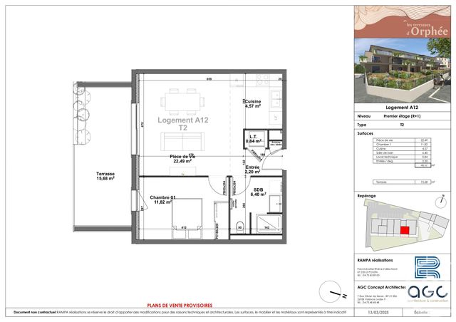 Appartement T2 à vendre - 2 pièces - 48.32 m2 - SAUZET - 26 - RHONE-ALPES - Century 21 Portes De Provence