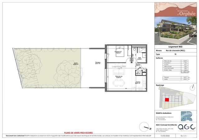 Appartement T2 à vendre - 2 pièces - 48.32 m2 - SAUZET - 26 - RHONE-ALPES - Century 21 Portes De Provence